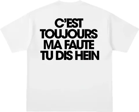 C'est toujours ma faute — verso