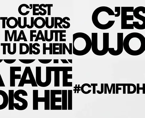 C'est toujours ma faute — détails du print